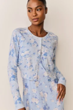 Adeanne Heirloom Print Cotton Cardigan
