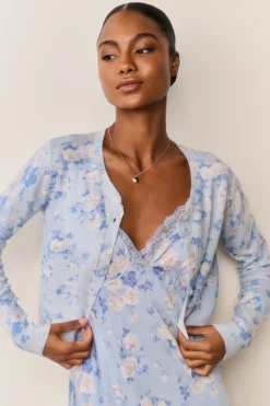Adeanne Heirloom Print Cotton Cardigan