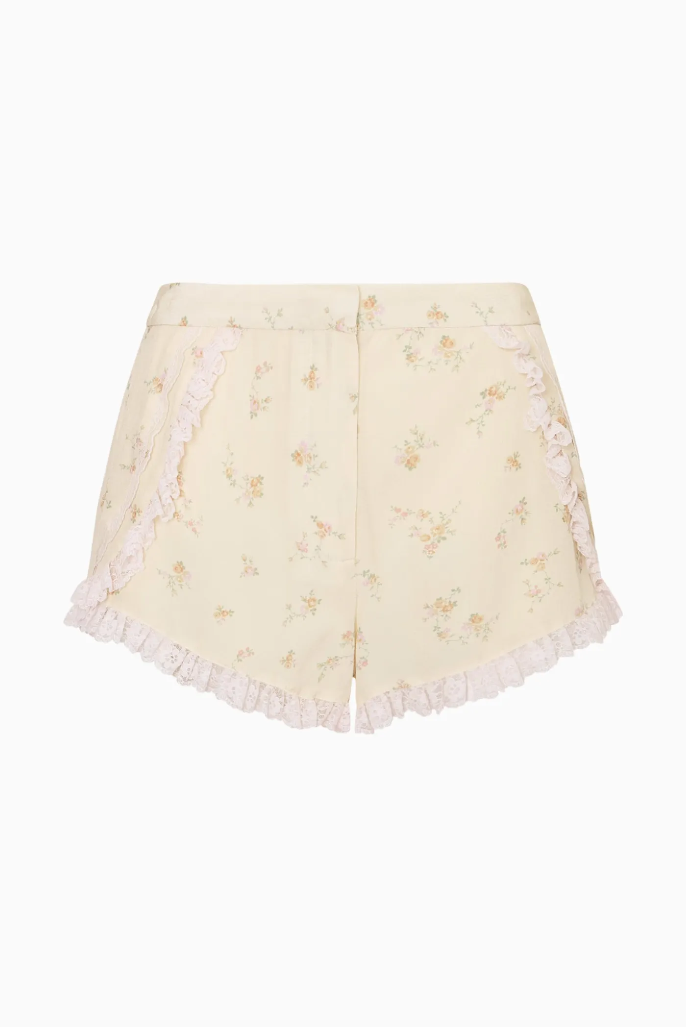 Adina Lace-Trimmed Floral Shorts