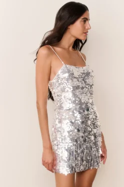 Aluria Icicle Pailette Mini Dress