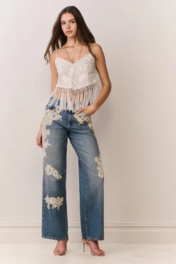 Annemarie Fringe Crop Top