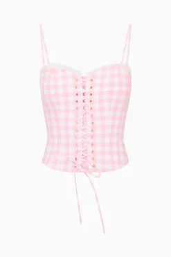 Bensen Cotton Gingham Bustier