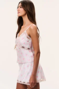 Bernes Mini Satin Slip Skirt