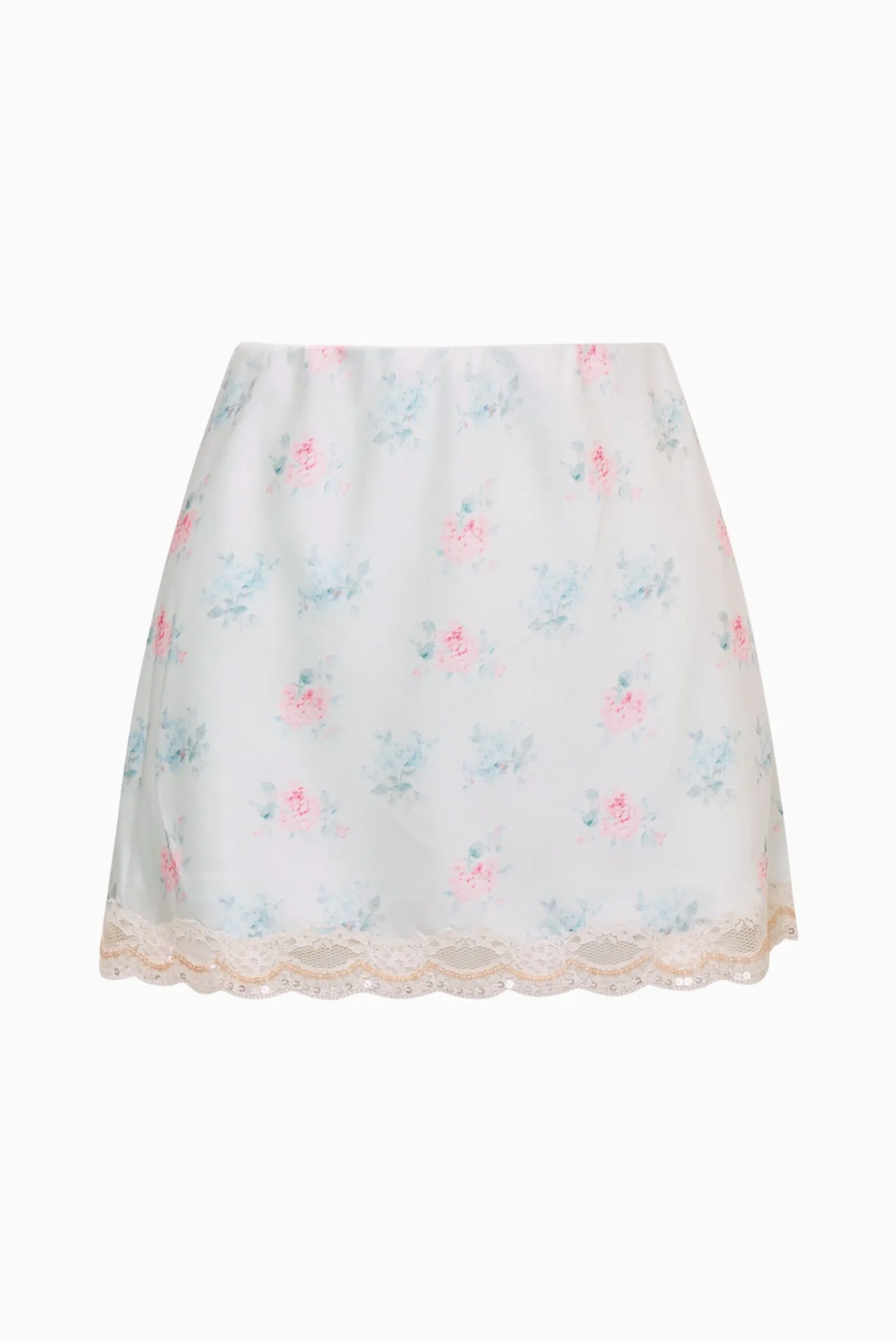 Bernes Mini Satin Slip Skirt