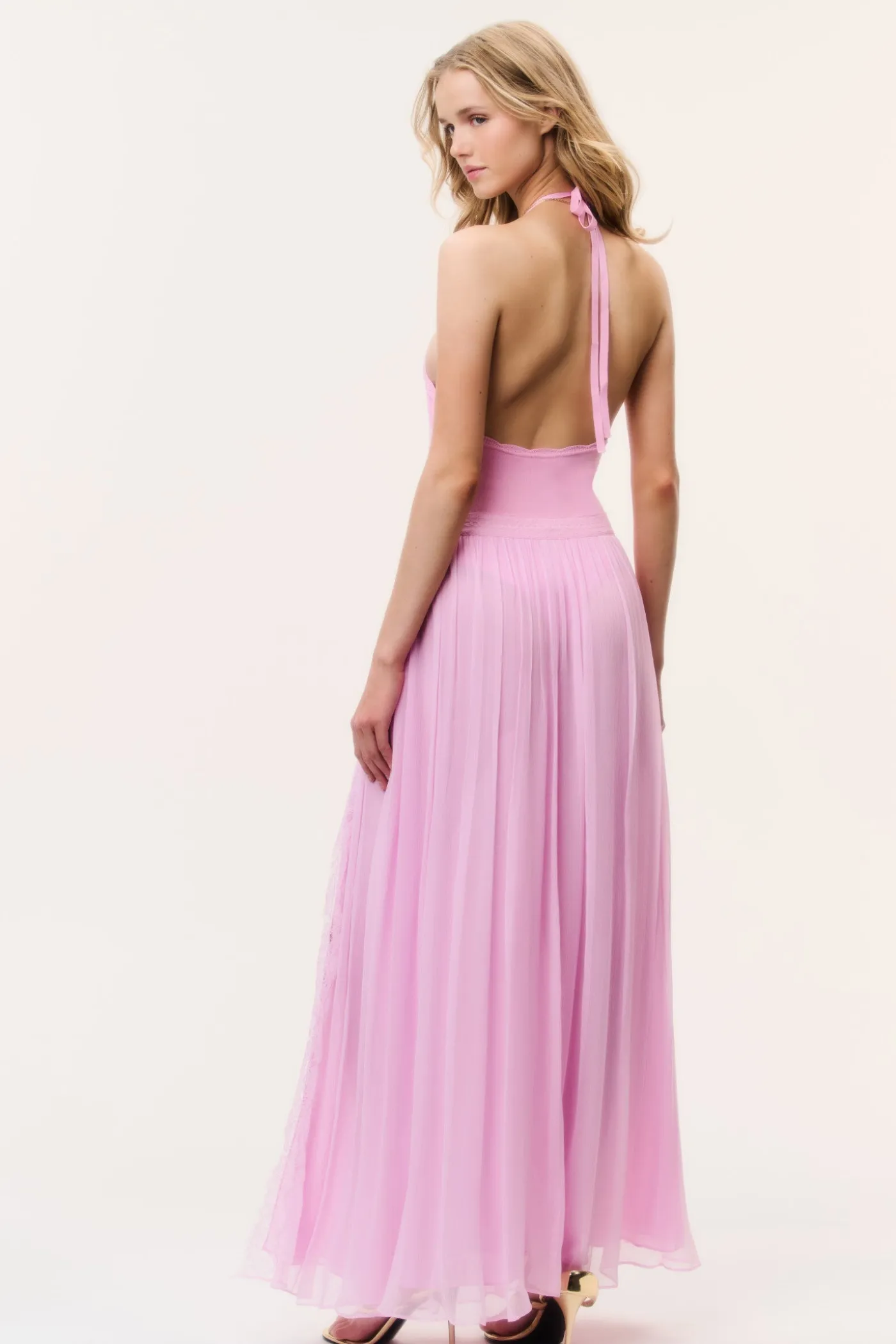 Berta Plunge Neck Bodysuit