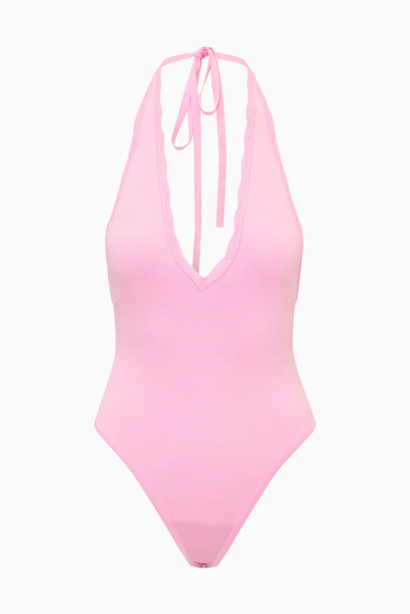 Berta Plunge Neck Bodysuit