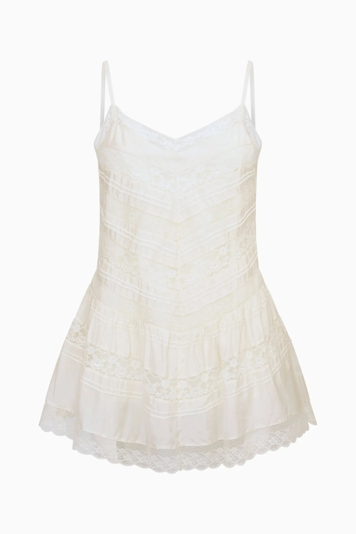 Bessette Silk Lace Mini Dress