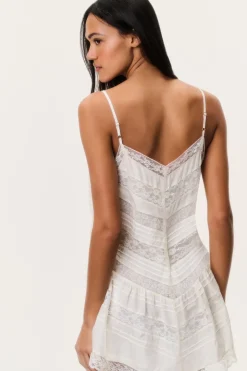 Bessette Silk Lace Mini Dress