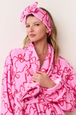 Bow Print Face Wash Beauty Headband