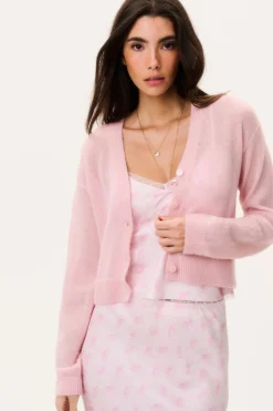Breckie Sheer Alpaca Cardigan