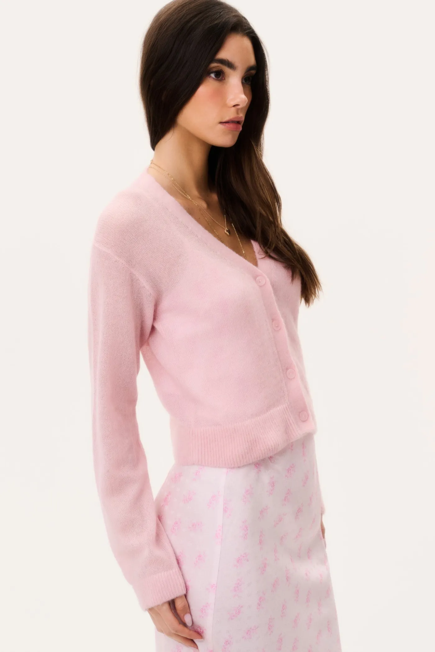 Breckie Sheer Alpaca Cardigan