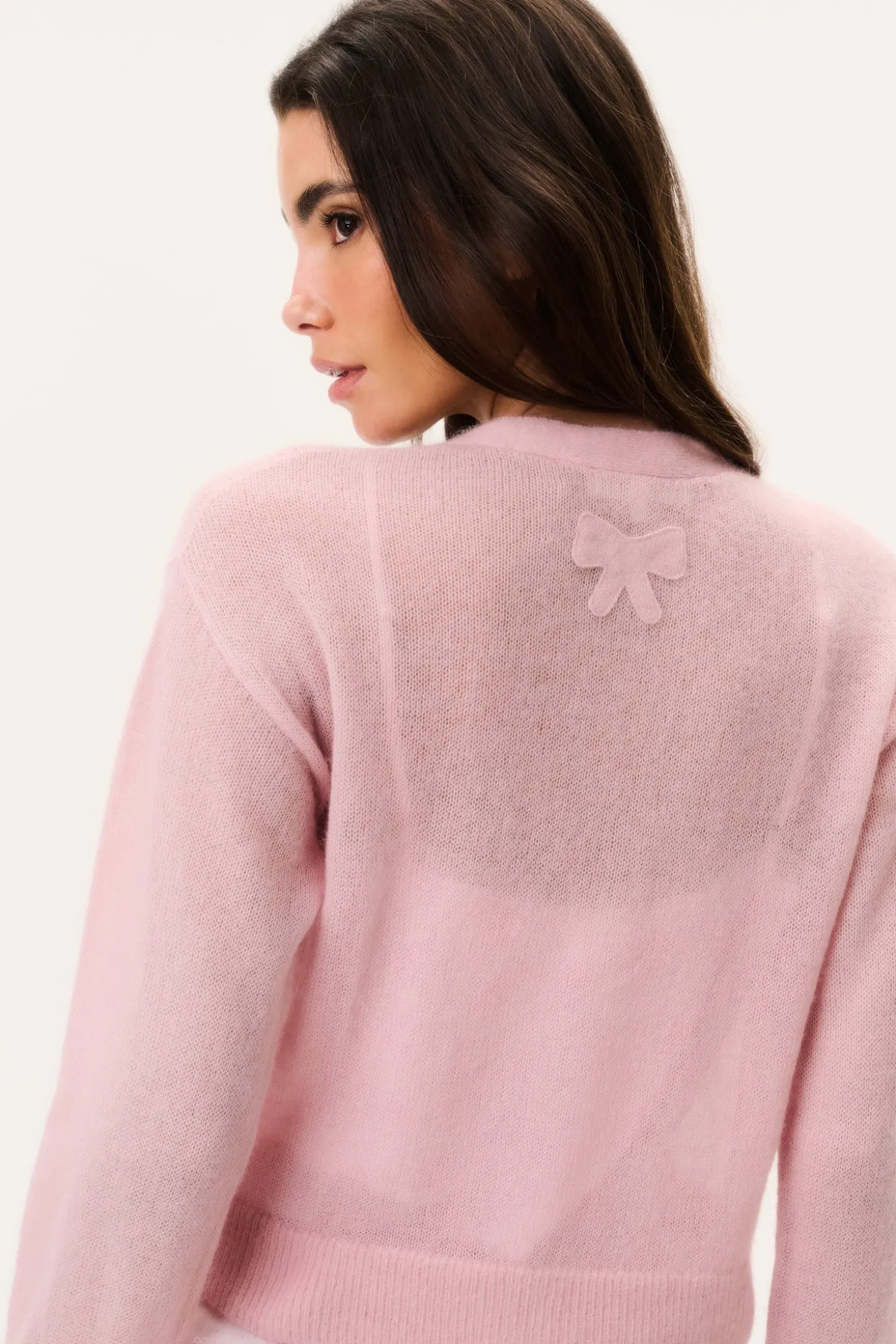 Breckie Sheer Alpaca Cardigan