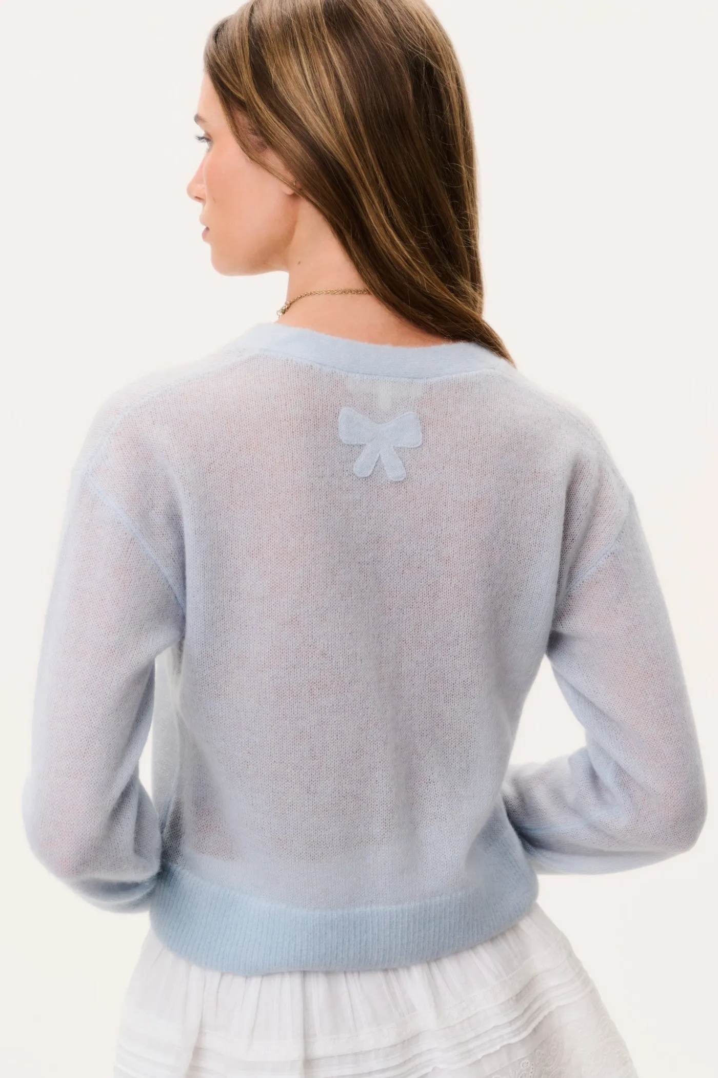 Breckie Sheer Alpaca Cardigan