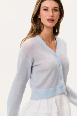 Breckie Sheer Alpaca Cardigan