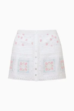 Bresson Embroidered Cotton Mini Skirt