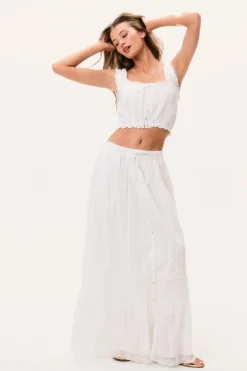 Brina Cotton Maxi Skirt