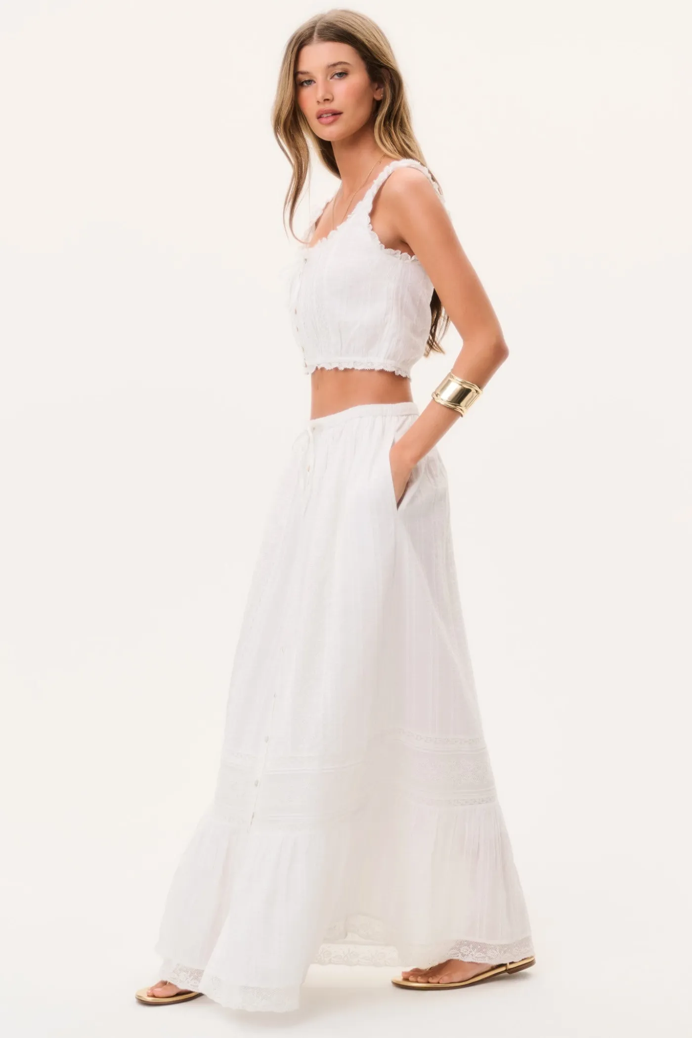 Brina Cotton Maxi Skirt
