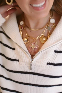 Brinker+Eliza Montauk Shell Necklace