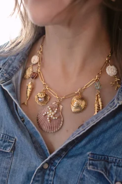 Brinker+Eliza Montauk Shell Necklace