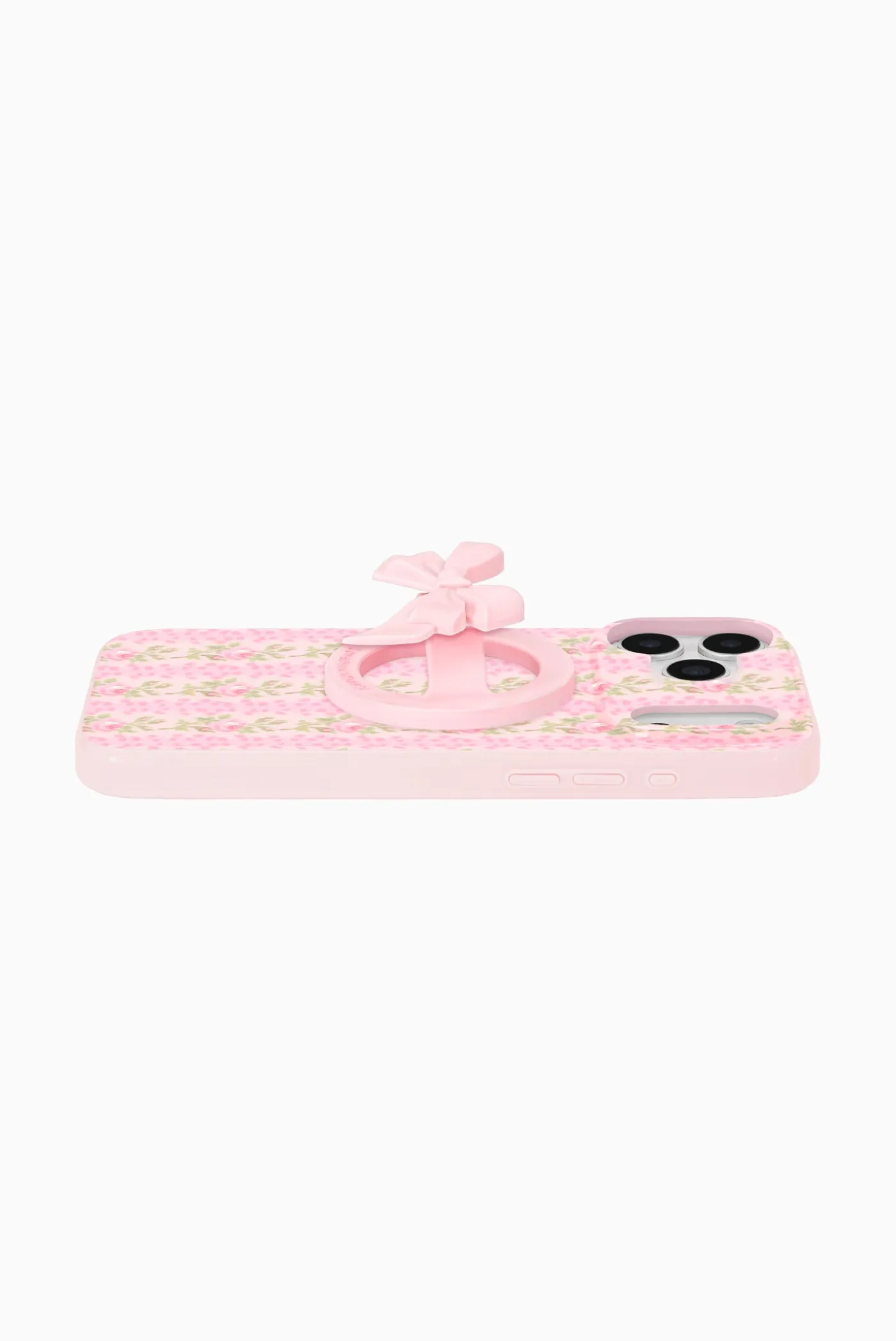 Case-Mate x LoveShackFancy Magnetic Bow Phone Loop Grip Works With MagSafe - Pink