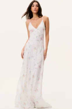 Castilla Silk Patchwork Maxi Dress