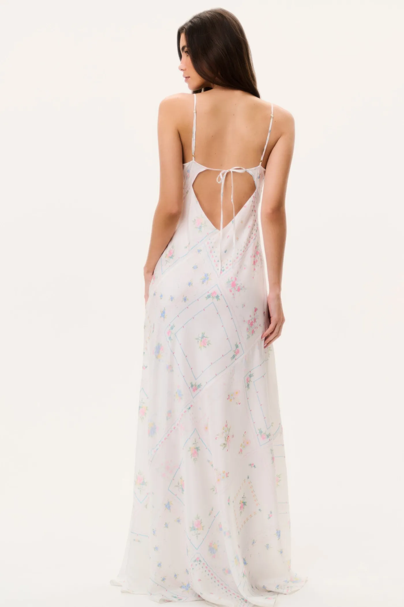Castilla Silk Patchwork Maxi Dress