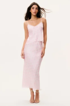 Castle Silk-Blend Floral Maxi Skirt