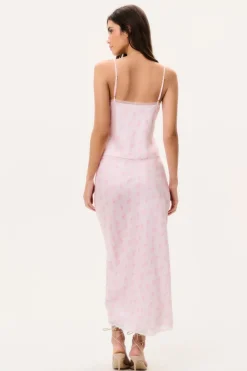 Castle Silk-Blend Floral Maxi Skirt