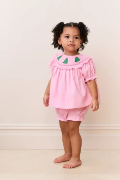 Cecil & Lou Baby Smocked Christmas Tree Set