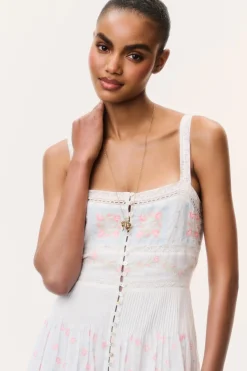 Cerys Embroidered Cotton Maxi Dress