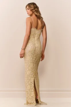 Ciona Sequin Lace Gown