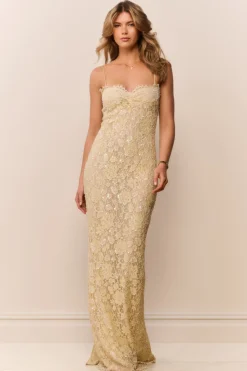 Ciona Sequin Lace Gown