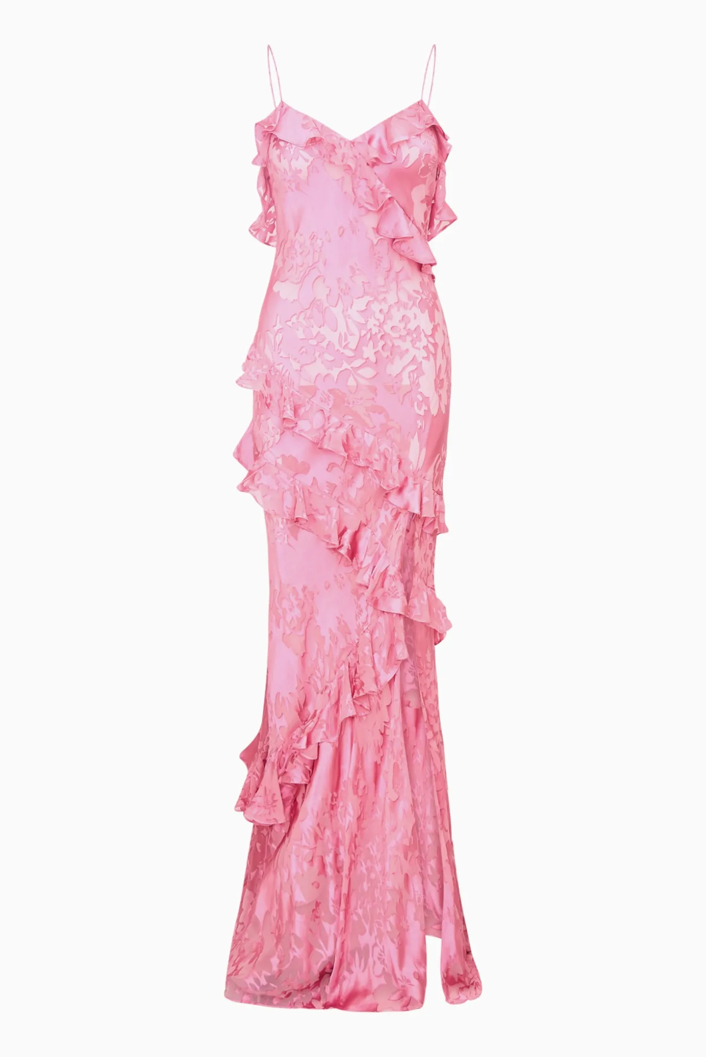 Dean Silk-Blend Ruffle Maxi Dress