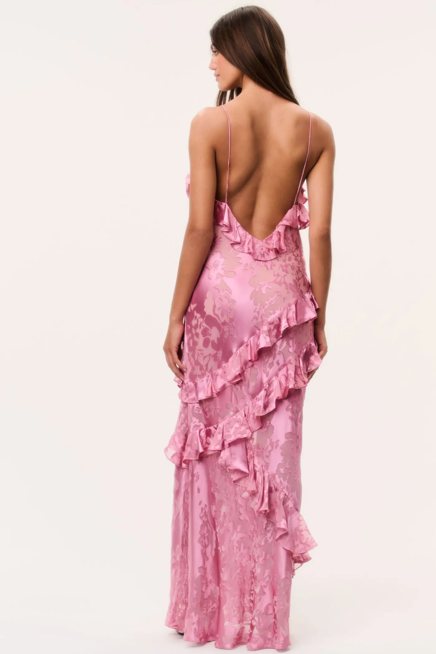 Dean Silk-Blend Ruffle Maxi Dress