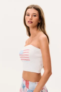 Deserae Sparkle Americana Tube Top