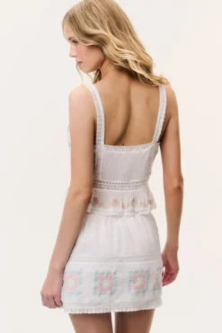 Devron Embroidered Cotton Top