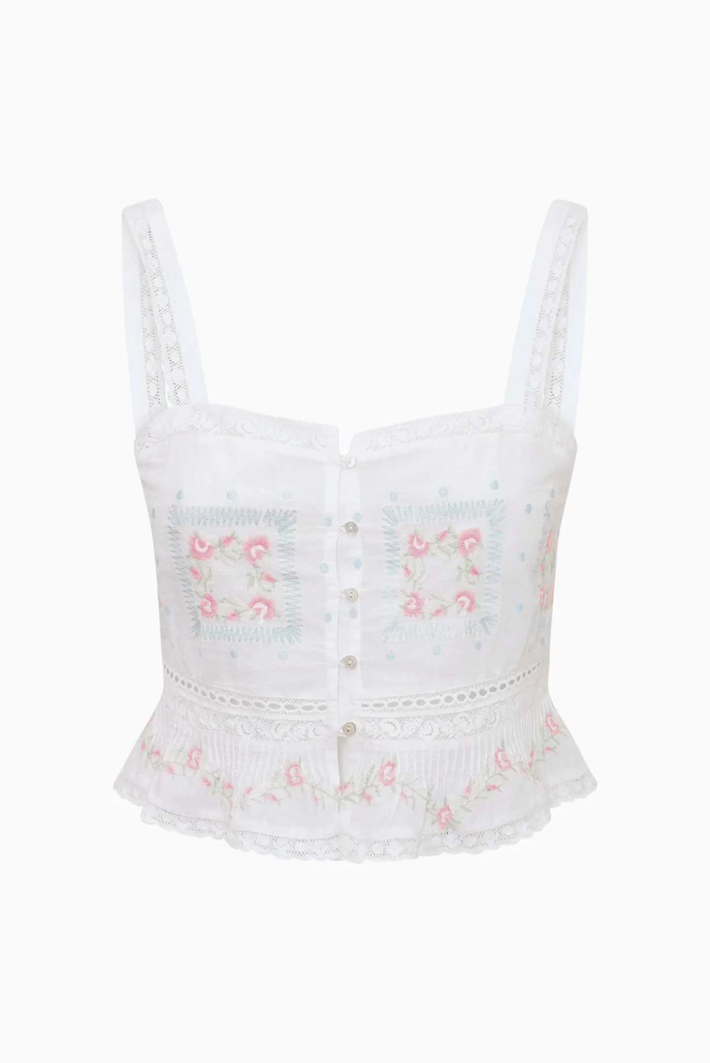 Devron Embroidered Cotton Top