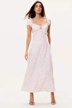 Epone Floral Puff Sleeve Maxi Dress