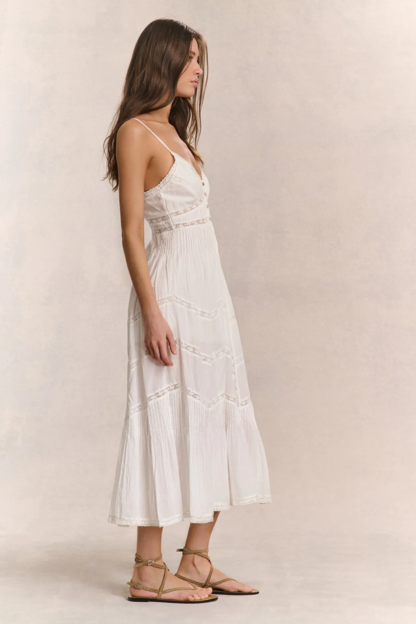 Esilda Heritage Cotton Midi Dress