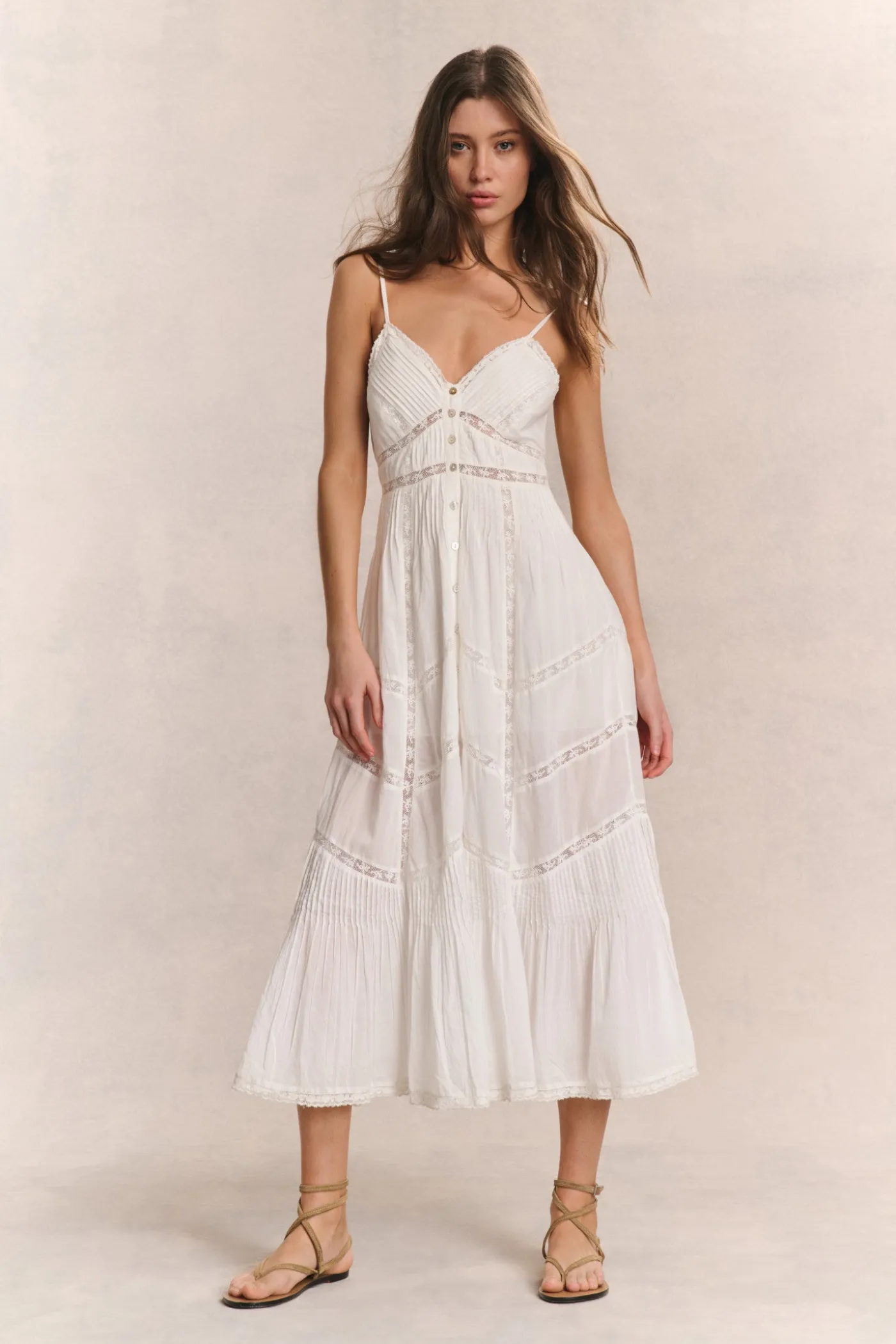 Esilda Heritage Cotton Midi Dress