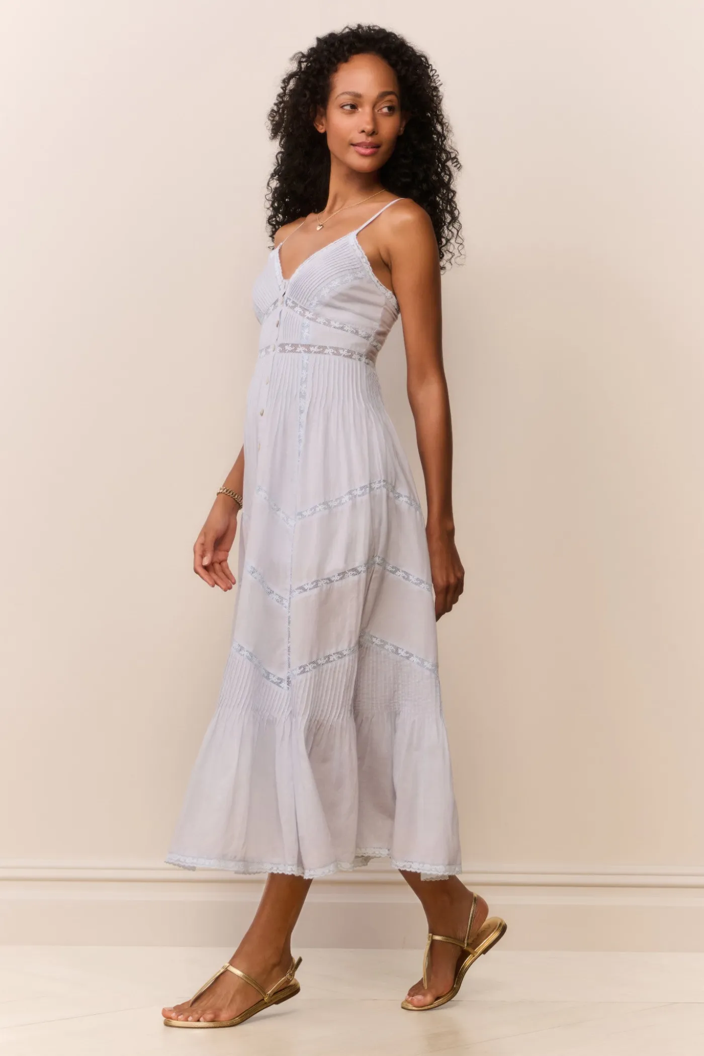 Esilda Heritage Cotton Midi Dress