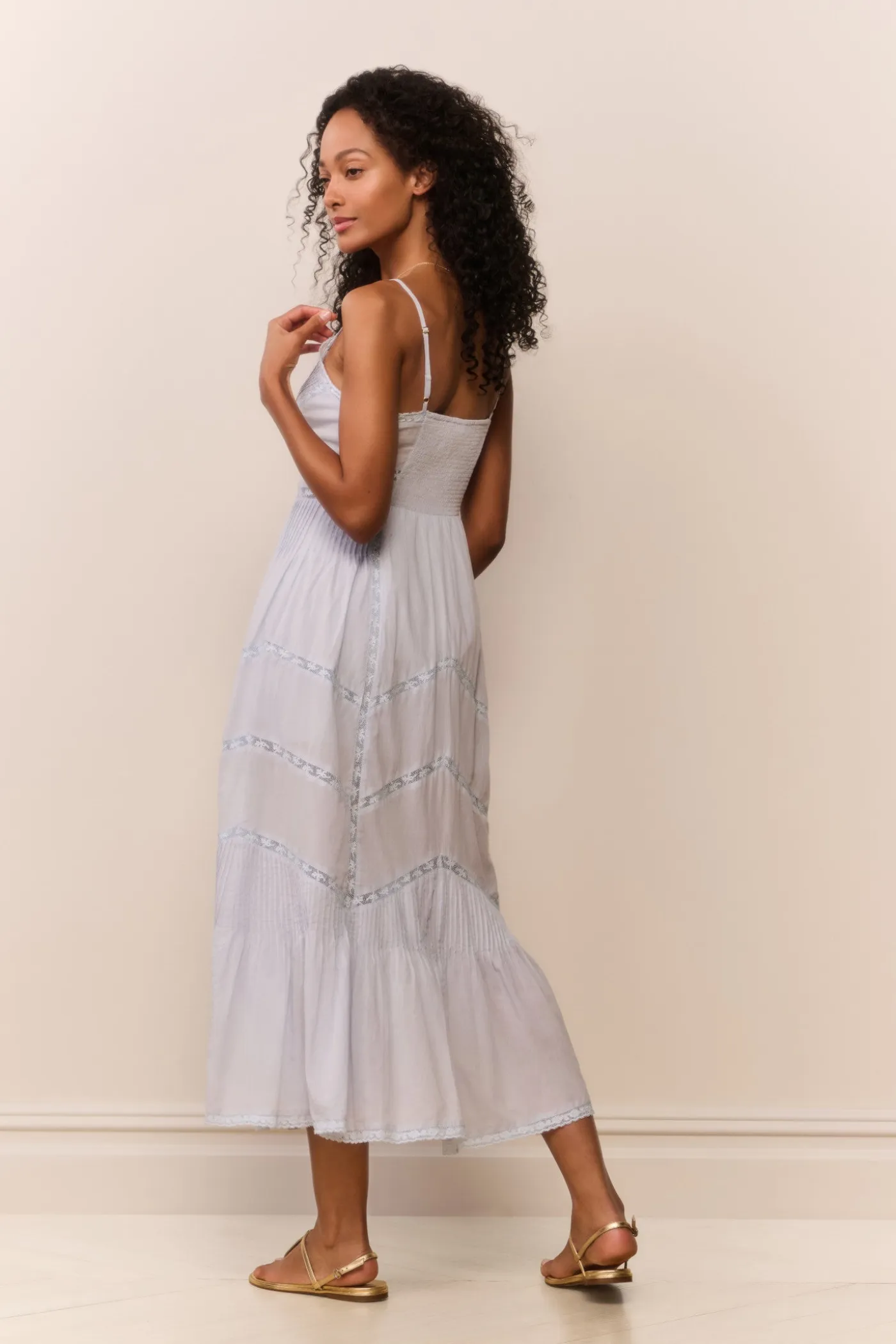 Esilda Heritage Cotton Midi Dress