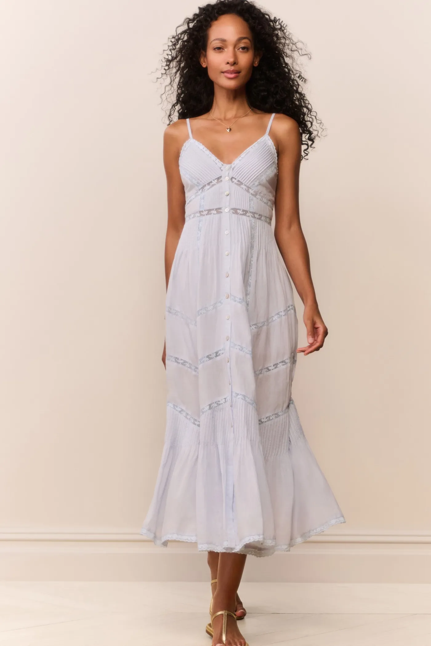 Esilda Heritage Cotton Midi Dress