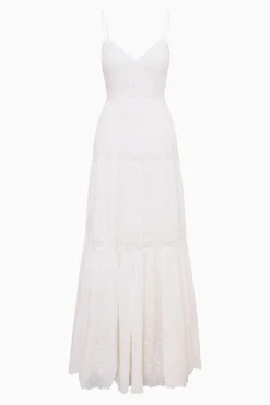 Espa Lace-Trimmed Maxi Dress