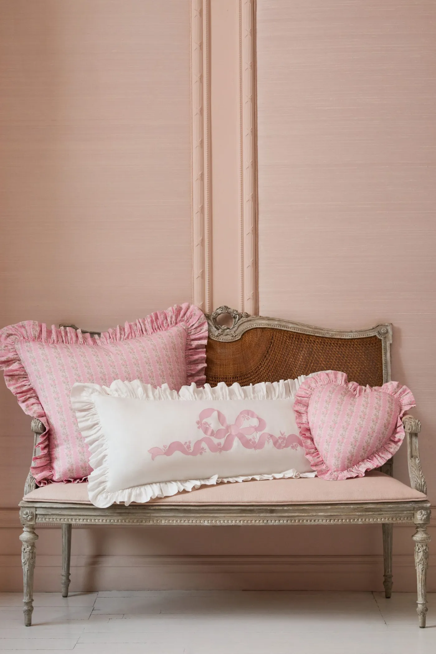 Forever In Love Ruffle Euro Sham Set Of 2
