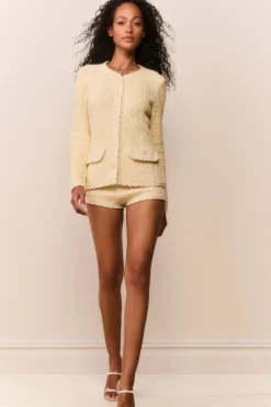 Gaililee Knit Tweed Cardigan
