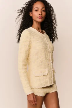 Gaililee Knit Tweed Cardigan