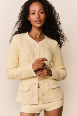 Gaililee Knit Tweed Cardigan