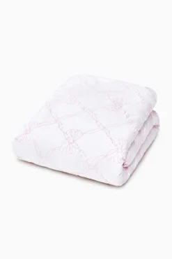 Garden Bow Embroidered Bow Duvet Cover + Sham Set
