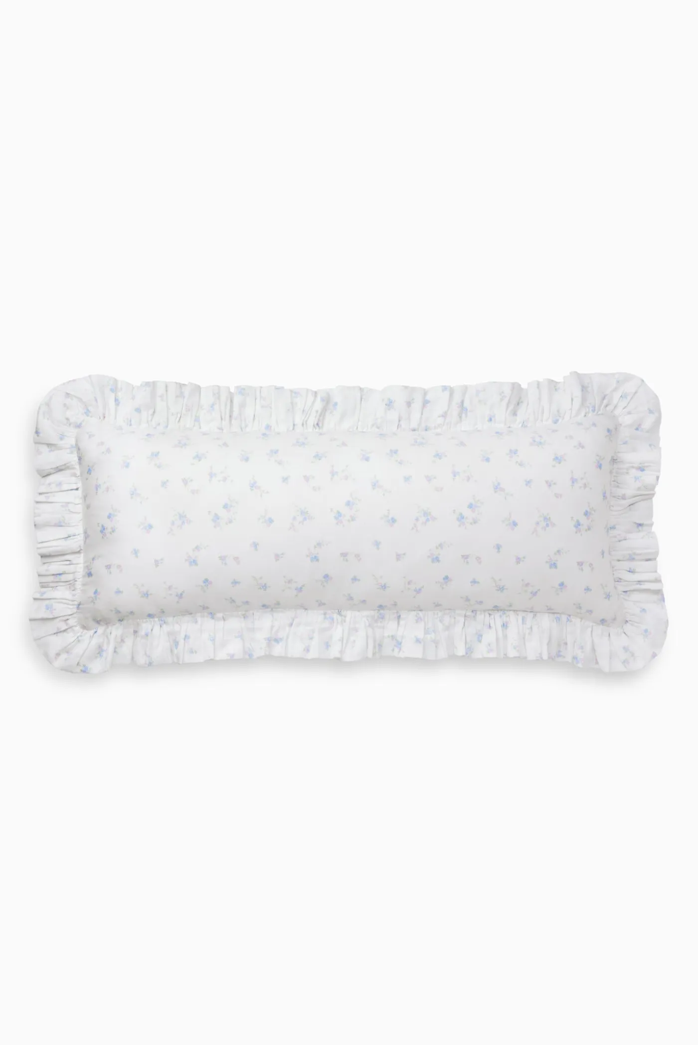 Garden Bow Ruffled Lumbar Pillow